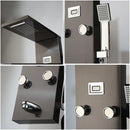 GobekUsa LED Panel Bath Faucet with Digital Display and Massage Spa Jets