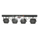 GobekUsa LED Par Kit: 4 Slim Flat Par Lights, Stand, DMX Controller, Bag Package