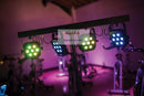 GobekUsa LED Par Kit: 4 Slim Flat Par Lights, Stand, DMX Controller, Bag Package