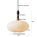 GobekUsa LED Pendant Lamp Elegant Copper Glass Modern Style Hanging Light Fixtures