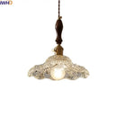 GobekUsa LED Pendant Lamp Elegant Copper Glass Modern Style Hanging Light Fixtures