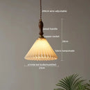GobekUsa LED Pendant Lamp Elegant Copper Glass Modern Style Hanging Light Fixtures
