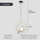 GobekUsa LED Pendant Lamp for Bedroom Interior Hanging Chandelier Fixture