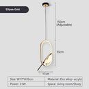 GobekUsa LED Pendant Lamp for Bedroom Interior Hanging Chandelier Fixture