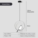 GobekUsa LED Pendant Lamp for Bedroom Interior Hanging Chandelier Fixture