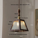 GobekUsa LED Pendant Lamp: Japan Style, Copper Socket, Walnut Wood, Adjustable Hanging Light