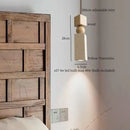GobekUsa LED Pendant Lamp Mid Century Modern Decor Yellow Travertine Wood Hanglamp