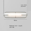 GobekUsa LED Pendant Lamp: Modern Adjustable Warm Cord Light for Home, Office, and Dining Space