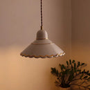 GobekUsa LED Pendant Lamp Modern Style Home Lighting Living Room Study Bar White Flower Ceramic