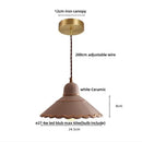 GobekUsa LED Pendant Lamp Modern Style Home Lighting Living Room Study Bar White Flower Ceramic