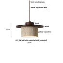 GobekUsa LED Pendant Lamp White Glass Ball Yellow Travertine Hanging Light