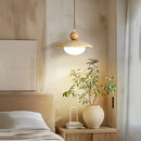 GobekUsa LED Pendant Lamp White Glass Wire Adjustable Travertine Hanging Lights