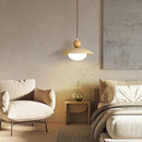 GobekUsa LED Pendant Lamp White Glass Wire Adjustable Travertine Hanging Lights