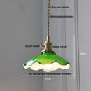 GobekUsa LED Pendant Lamp with Adjustable Brass Knob Switch & White Glass