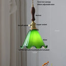 GobekUsa LED Pendant Lamp with Adjustable Brass Knob Switch & White Glass