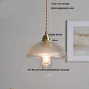 GobekUsa LED Pendant Lamp with Adjustable Brass Knob Switch & White Glass