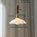 GobekUsa LED Pendant Lamp with Adjustable Brass Knob Switch & White Glass