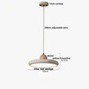 GobekUsa LED Pendant Lamp Wood Globe Round Yellow Stone Hanging Lights