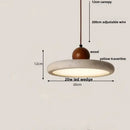 GobekUsa LED Pendant Lamp Wood Globe Round Yellow Stone Hanging Lights