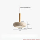 GobekUsa LED Pendant Lamp Yellow Travertine Adjustable Wabi Sabi Light