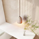 GobekUsa LED Pendant Lamp Yellow Travertine Japanese Style Adjustable Hanging Lights