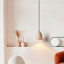 GobekUsa LED Pendant Lamp Yellow Travertine Japanese Style Adjustable Hanging Lights