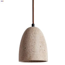 GobekUsa LED Pendant Lamp Yellow Travertine Japanese Style Adjustable Hanging Lights