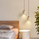 GobekUsa LED Pendant Lamp Yellow Travertine Wood Nordic Minimalism Hanging Light