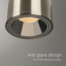 GobekUsa LED Pendant Light 7W CRI 97 Nordic Brushed Nickel Hanging Spotlight