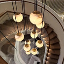 GobekUsa LED Pendant Light Chandeliers for Living Room Staircase Indoor Lighting