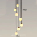 GobekUsa LED Pendant Light Chandeliers for Living Room Staircase Indoor Lighting