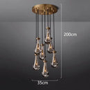 GobekUsa LED Pendant Light Chandeliers for Living Room Staircase Indoor Lighting