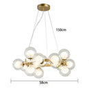 GobekUsa LED Pendant Light Chandeliers for Modern Home Decor Living Room Dining Room Lighting