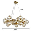 GobekUsa LED Pendant Light Chandeliers for Modern Home Decor Living Room Dining Room Lighting