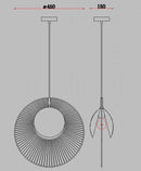 GobekUsa LED Pendant Light: Designer Forestier Oyster Lamp for Loft Bedroom Decor