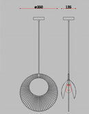 GobekUsa LED Pendant Light: Designer Forestier Oyster Lamp for Loft Bedroom Decor