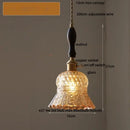 GobekUsa LED Pendant Light Fixture with Copper Socket & Green Glass, Modern Nordic Lamp