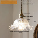 GobekUsa LED Pendant Light Fixture with Copper Socket & Green Glass, Modern Nordic Lamp