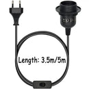 Industrial black led pendant light with switch bedroom cord kit by Decorbites