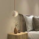 GobekUsa LED Pendant Light Fixture Yellow Travertine Adjustable Hanging Lamp