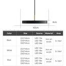 GobekUsa LED Pendant Light: Iron, Black, White, Blue, Dining, Bedroom, Living, Study, Indoor.