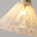 GobekUsa LED Pendant Light: Japan Style White Glass, Copper Socket, Walnut Wood Lamp