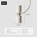 GobekUsa LED Pendant Light: Minimalist Iron Fixture for Bedroom, Living Room, Restaurants & Bars