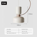 GobekUsa LED Pendant Light: Minimalist Iron Fixture for Bedroom, Living Room, Restaurants & Bars