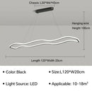 GobekUsa LED Pendant Light: Modern Aluminum Line Shapes Chandelier