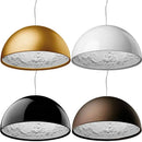 GobekUsa LED Pendant Light: Modern, Black/White/Gold, Indoor Decor, Hanging Chandeliers.