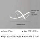 GobekUsa LED Pendant Light Modern Luster for Living Dining Hall Bedroom Hotel Decor