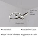 GobekUsa LED Pendant Light Modern Luster for Living Dining Hall Bedroom Hotel Decor