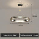GobekUsa LED Pendant Light: Modern Minimalist Chandelier for Living, Dining, Kitchen, Bedroom, Office