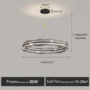 GobekUsa LED Pendant Light: Modern Minimalist Chandelier for Living, Dining, Kitchen, Bedroom, Office